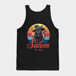 Salem Retro Wizard Cat Tank Top